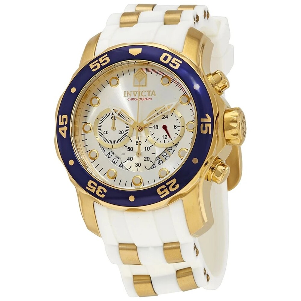 Invicta Pro Diver Chronograph Silver Dial Men's Watch 20293 - Silver